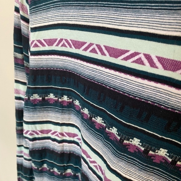 WOOLRICH South Western Aztec Print Long Sleeved Shirt with Button Neck. Size M - Picture 3 of 9